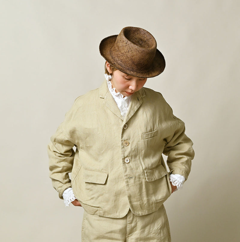 45R Linen Herringbone 908 Uma Jacket - Image 11