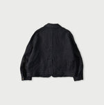 45R Indigo Linen Herringbone 908 Uma Jacket