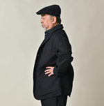 45R Indigo Linen Herringbone 908 Uma Jacket