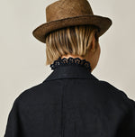 45R Indigo Linen Herringbone 908 Uma Jacket