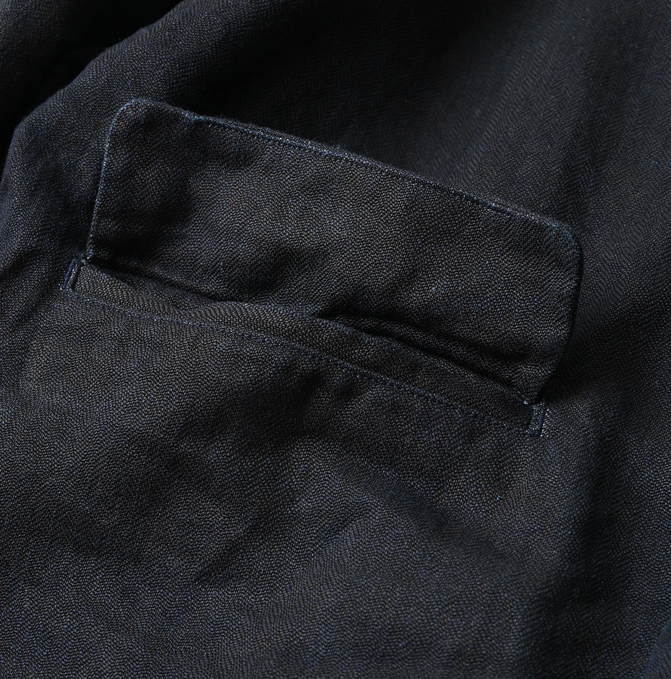 45R Indigo Linen Herringbone 908 Uma Jacket - Image 18