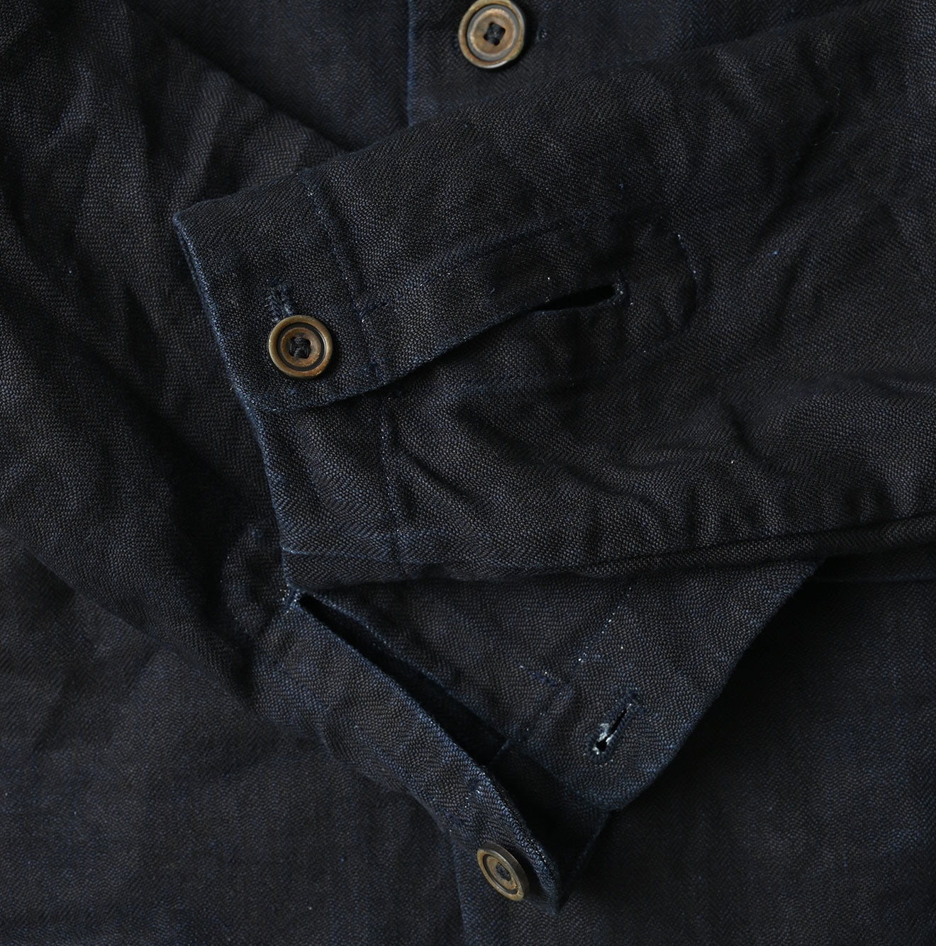 45R Indigo Linen Herringbone 908 Uma Jacket - Image 19
