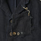 45R Indigo Linen Herringbone 908 Uma Jacket
