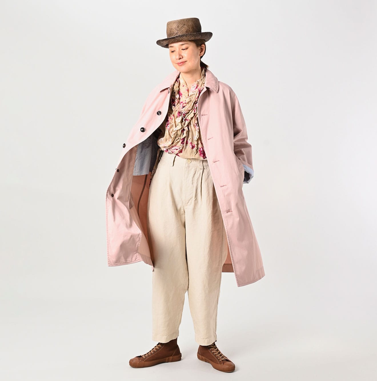 45R Light Gabardine 908 Balmacaan Coat