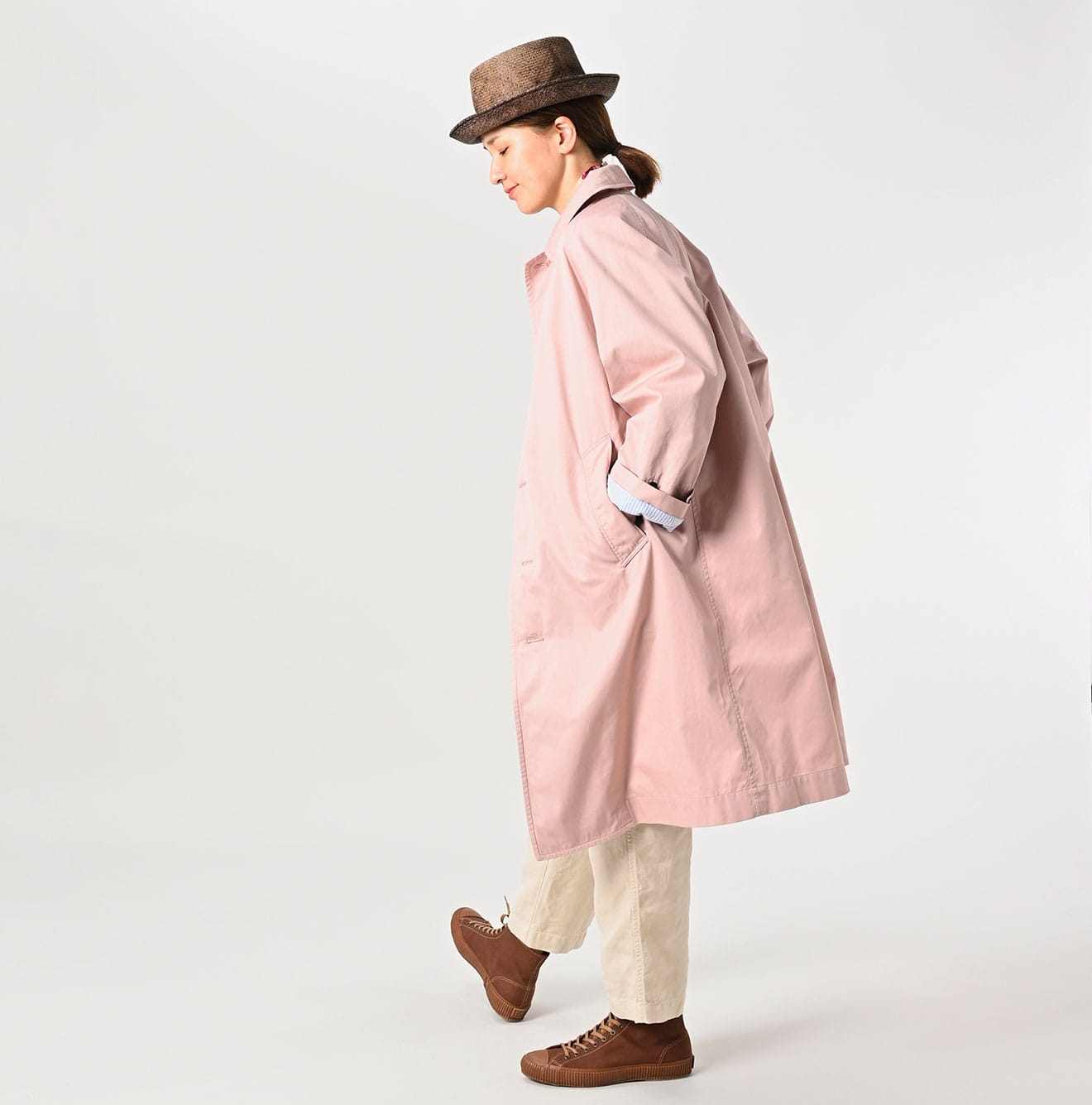 45R Light Gabardine 908 Balmacaan Coat