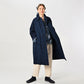 Indigo Light Gabardine 908 Balmacaan Coat (Size 4) - 45R by 45rpm studio