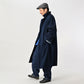 Indigo Light Gabardine 908 Balmacaan Coat (Size 4) - 45R by 45rpm studio