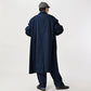 Indigo Light Gabardine 908 Balmacaan Coat (Size 4) - 45R by 45rpm studio