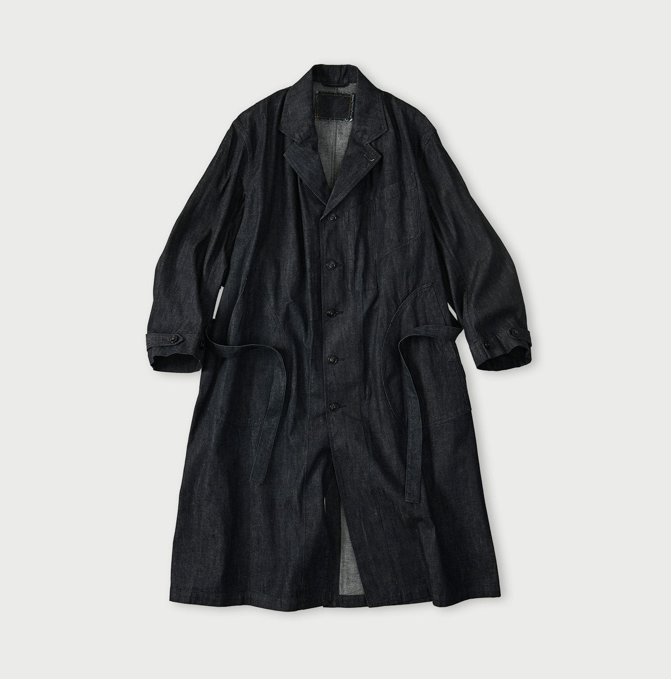 45R Indigo Mugihiko Denim 908 Work Coat Nou - Image 1