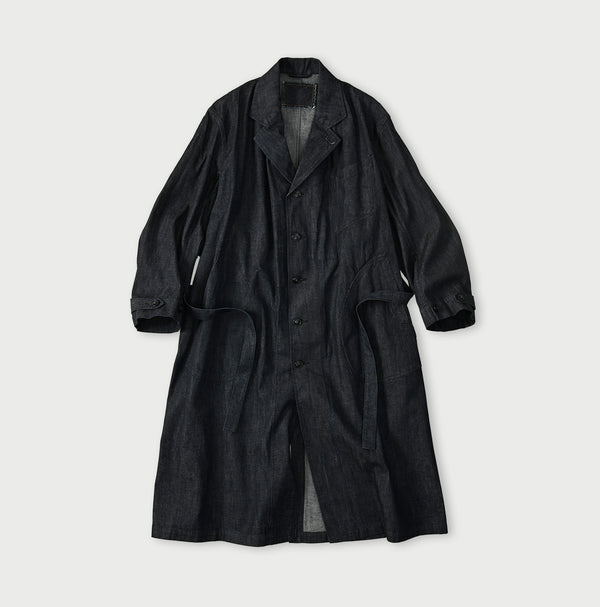 45R Indigo Mugihiko Denim 908 Work Coat Nou