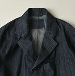 45R Indigo Mugihiko Denim 908 Work Coat Nou