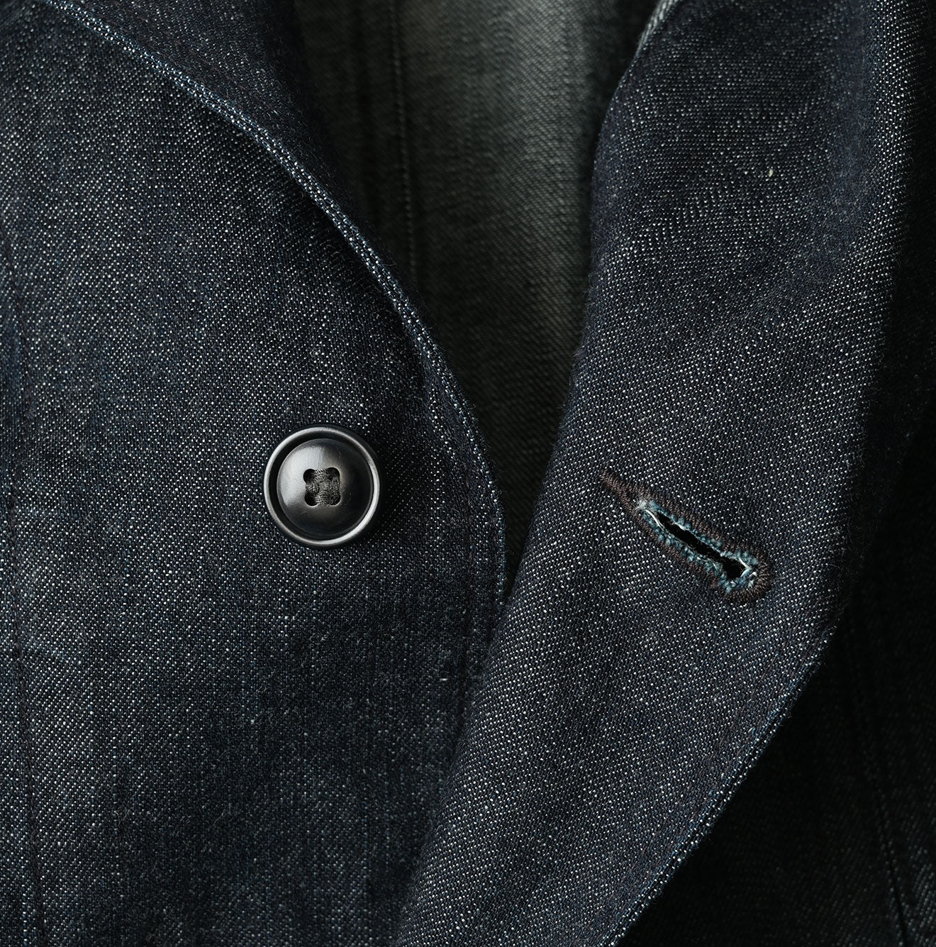 45R Indigo Mugihiko Denim 908 Work Coat Nou - Image 19
