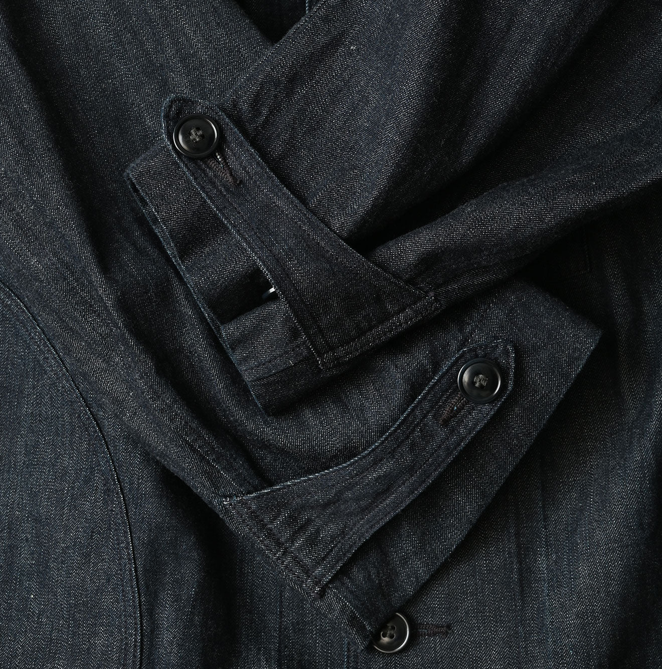 45R Indigo Mugihiko Denim 908 Work Coat Nou - Image 20