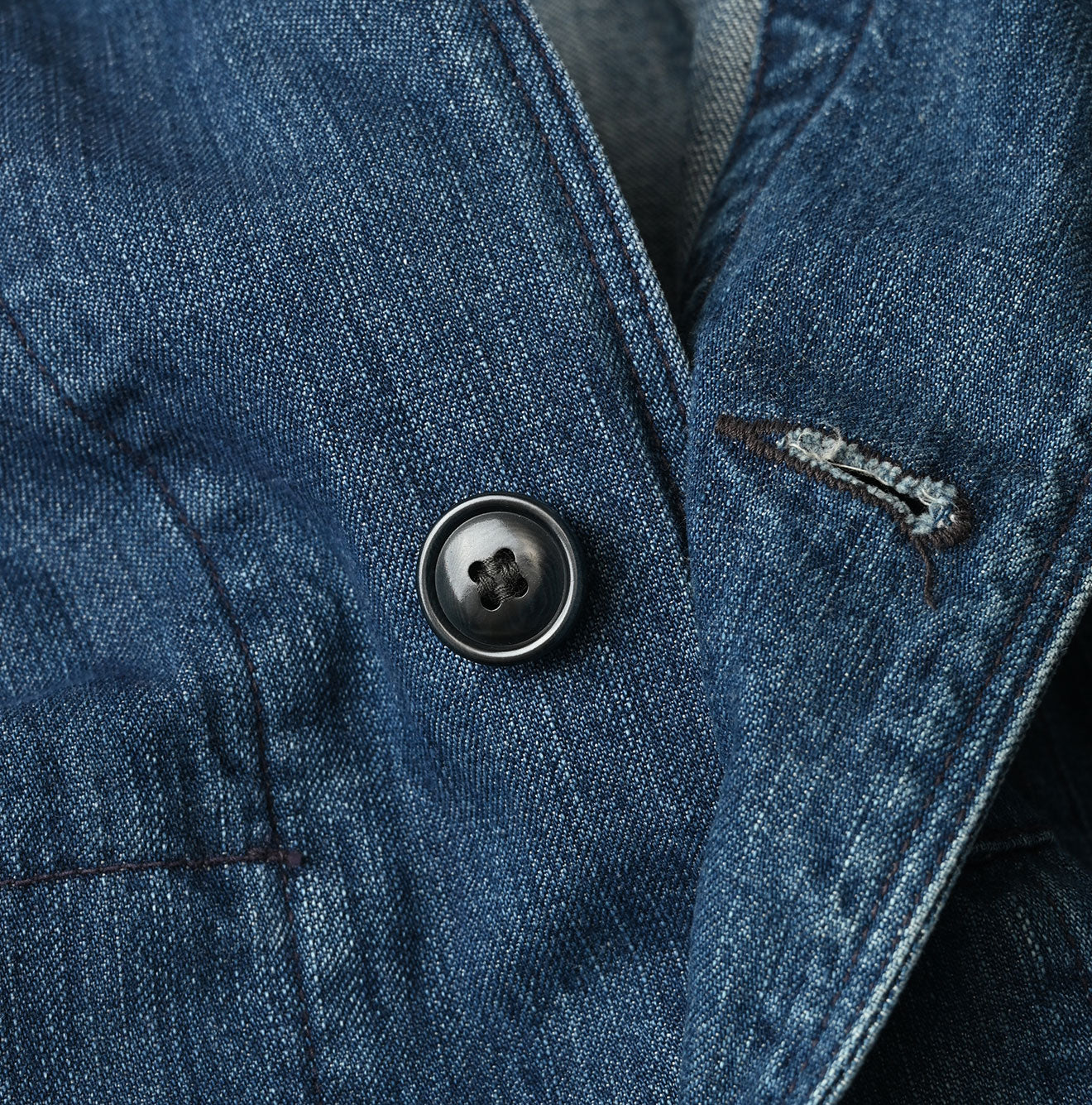 Indigo Mugihiko Denim 908 Work Coat Zyu | 45R Official Online