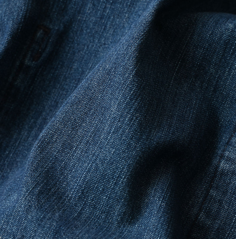 45R Indigo Mugihiko Denim 908 Work Coat Zyu - Image 22