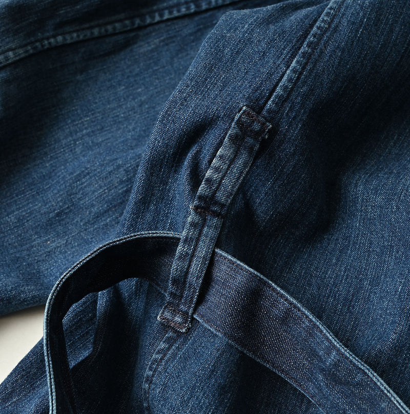 45R Indigo Mugihiko Denim 908 Work Coat Zyu - Image 23