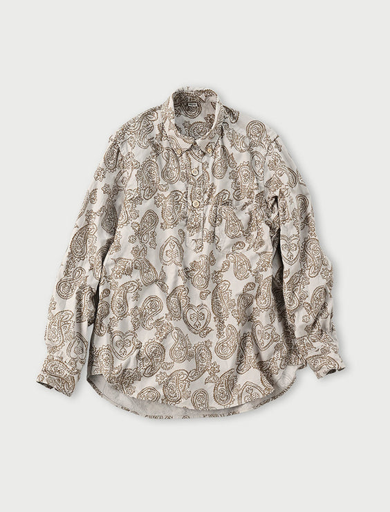 Oxford Paisley Loafer Pullover Shirt