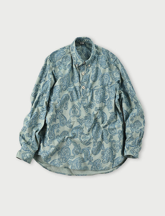 Oxford Paisley Loafer Pullover Shirt