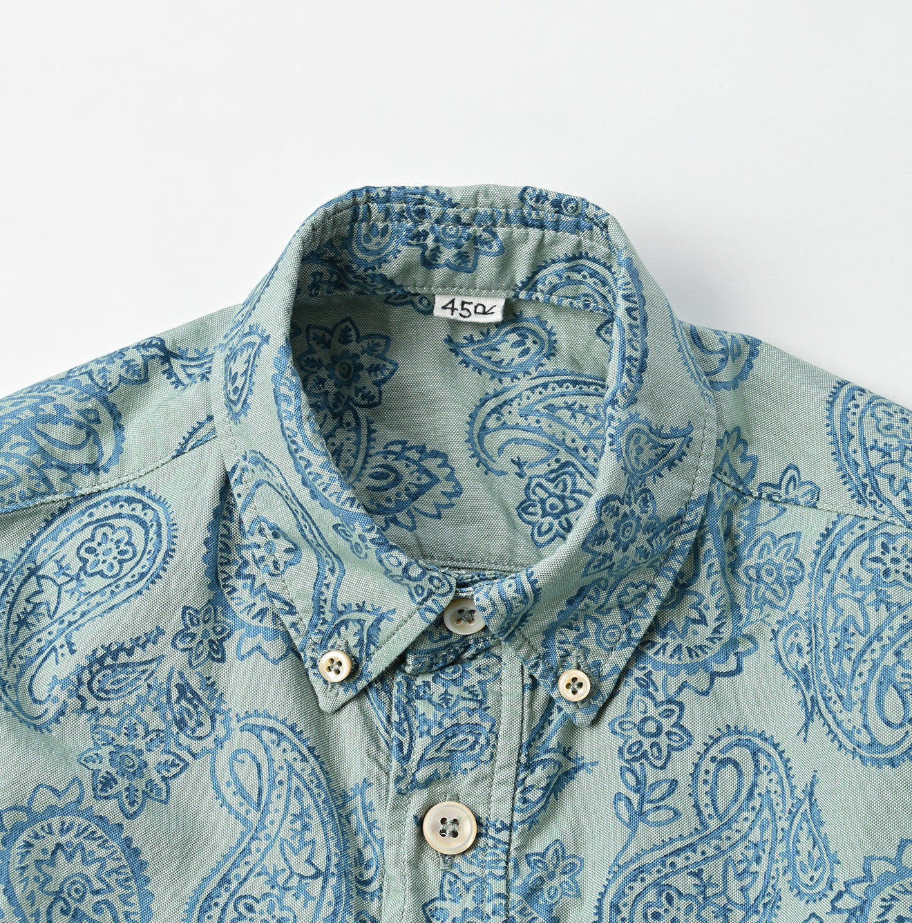 45R Oxfird Paisley Loafer Pullover Shirt