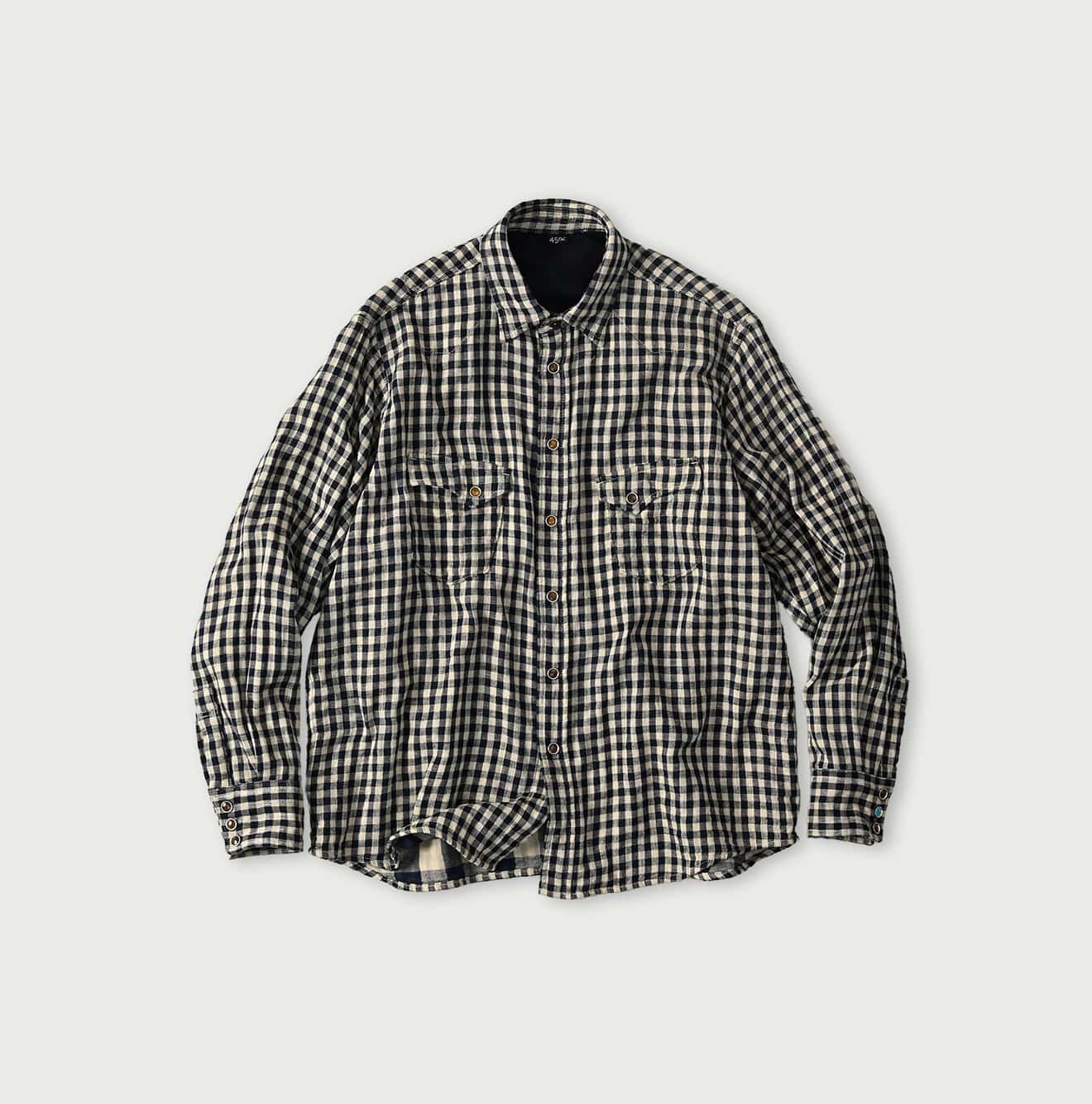 45R Indigo Doublecloth Ocean Eastern Shirt - Image 1