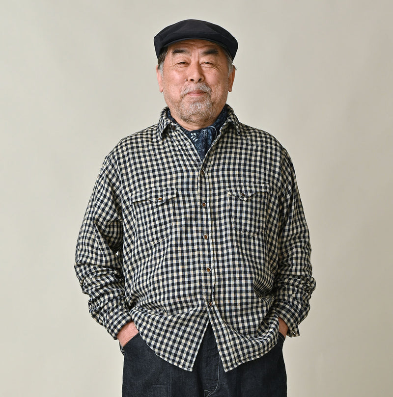 45R Indigo Doublecloth Ocean Eastern Shirt - Image 5