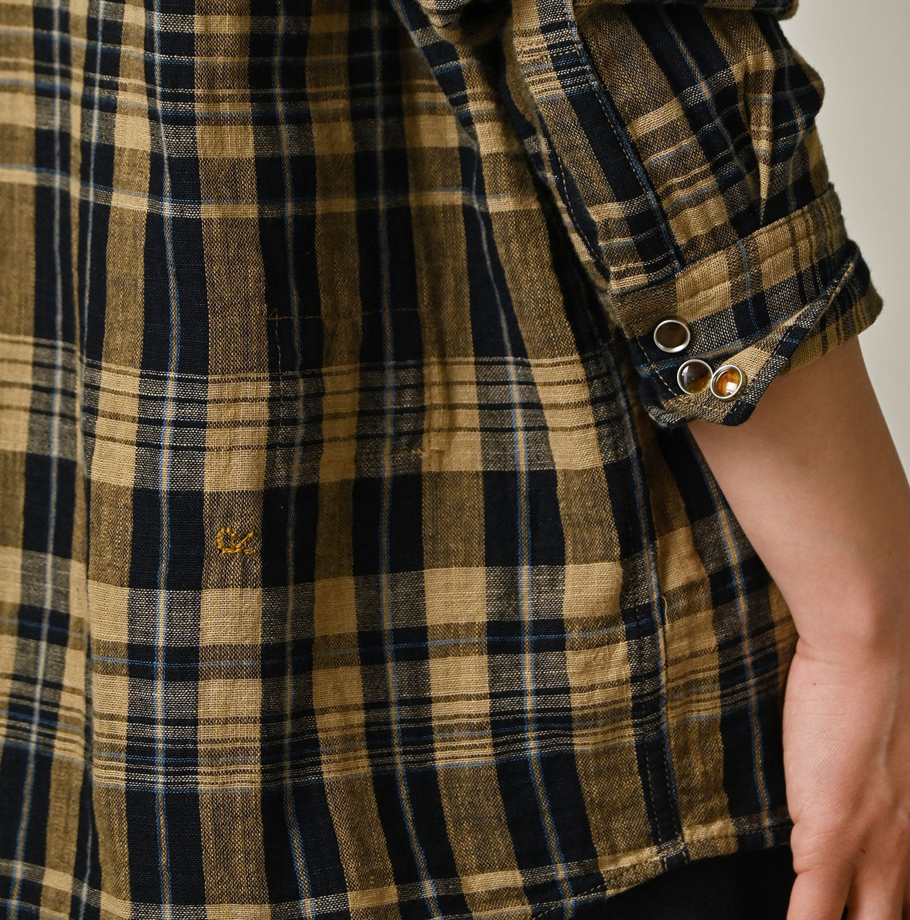 45R Indigo Doublecloth Ocean Eastern Shirt