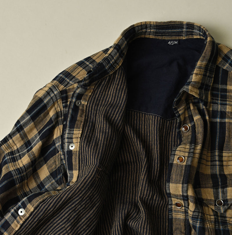 45R Indigo Doublecloth Ocean Eastern Shirt - Image 21