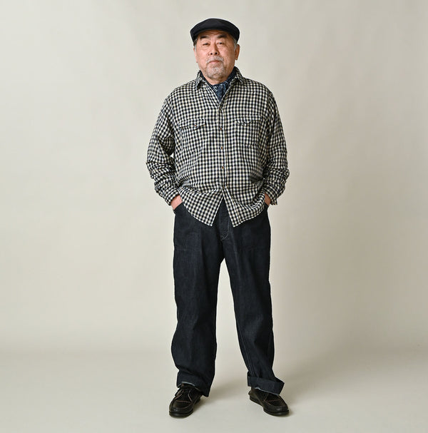 45R Indigo Doublecloth Ocean Eastern Shirt