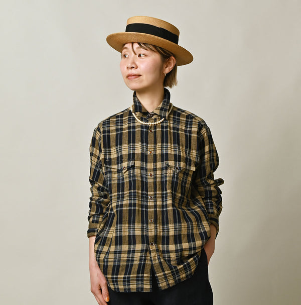 45R Indigo Doublecloth Ocean Eastern Shirt