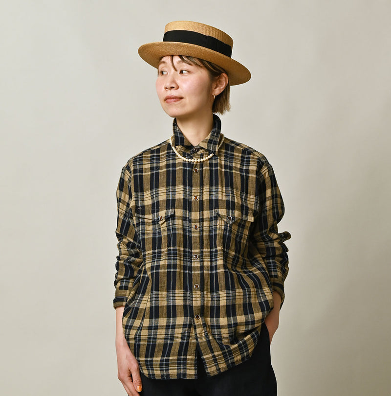 45R Indigo Doublecloth Ocean Eastern Shirt - Image 8