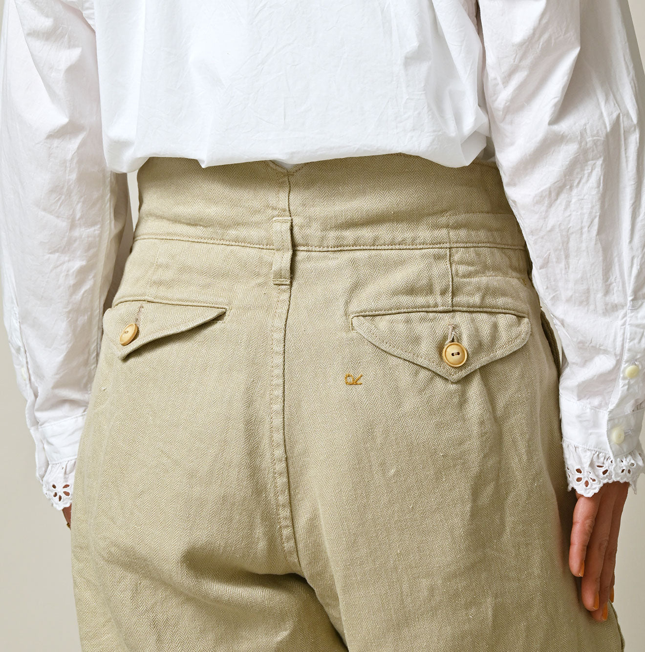 45R Linen Herringbone 908 Jodhpurs