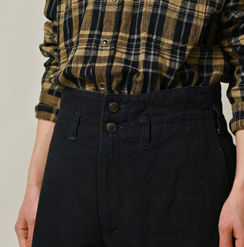 45R Indigo Linen Herringbone 908 Jodhpurs - Image 10