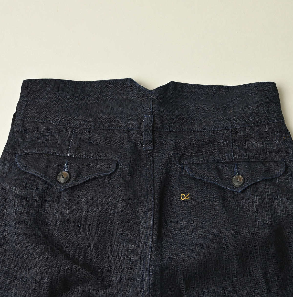 45R Indigo Linen Herringbone 908 Jodhpurs