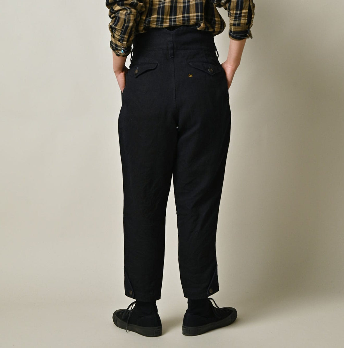 45R Indigo Linen Herringbone 908 Jodhpurs