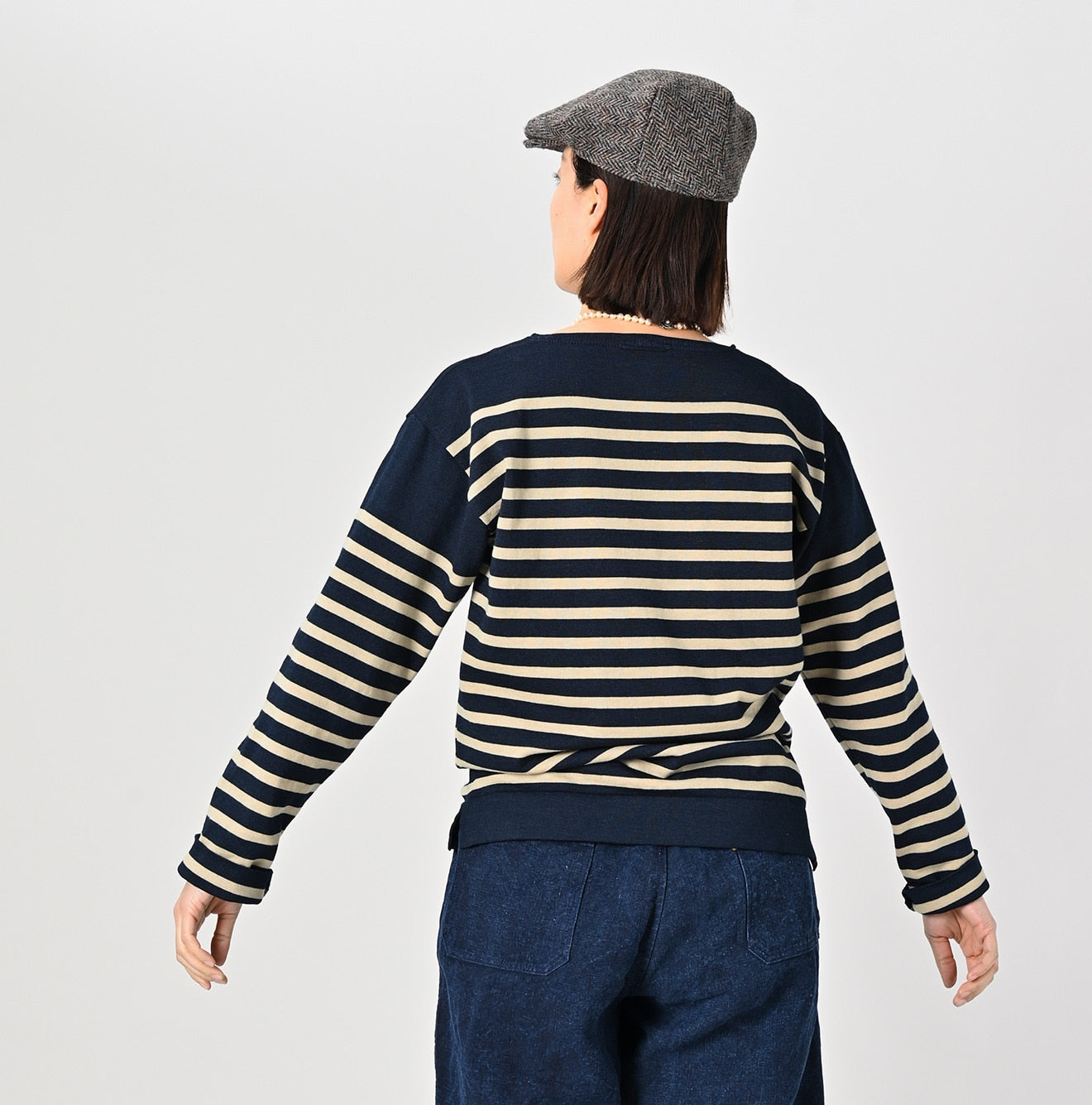 Knit-sewn 908 Basque T-shirt - 45R by 45rpm studio