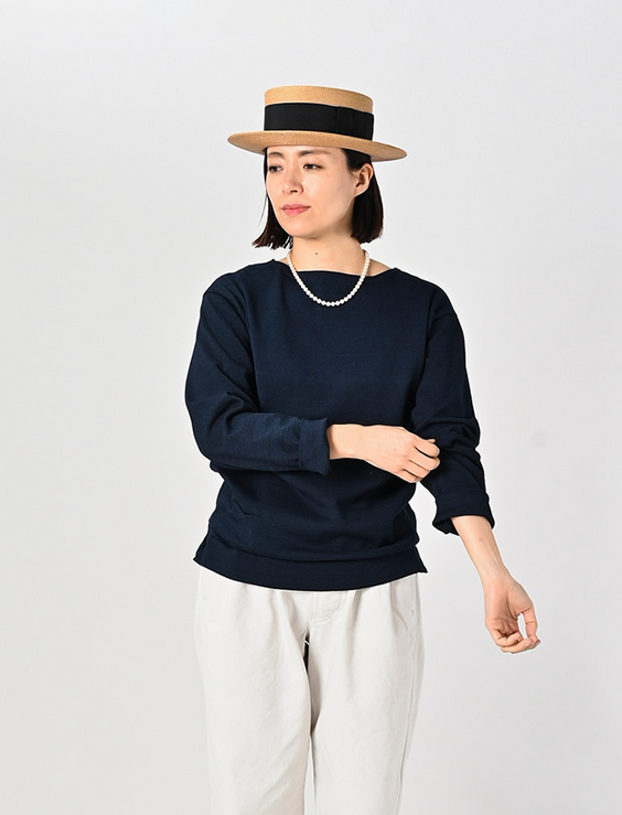 Indigo Knit-sewn 908 T-shirt (Size 2)