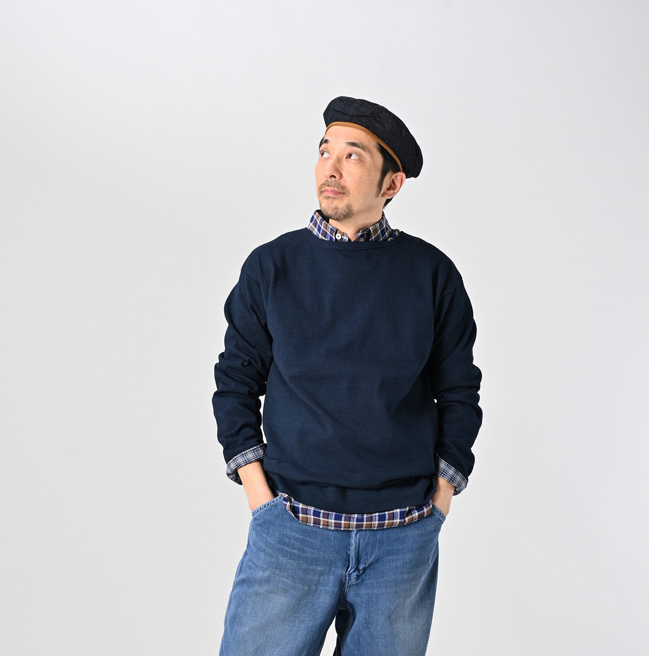 45R Indigo Knit-sewn 908 T-shirt