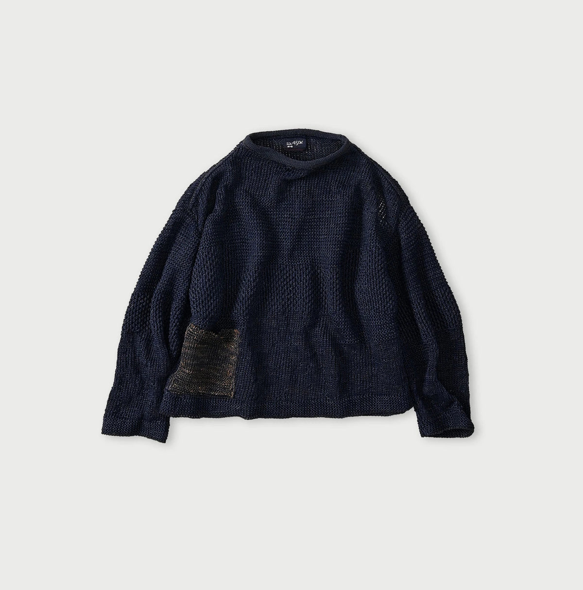 45R Linen Gima Patchwork Uma Sweater