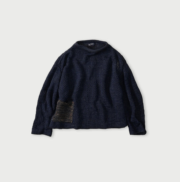 45R Linen Gima Patchwork Uma Sweater
