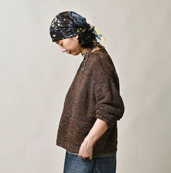 45R Linen Gima Patchwork Uma Sweater