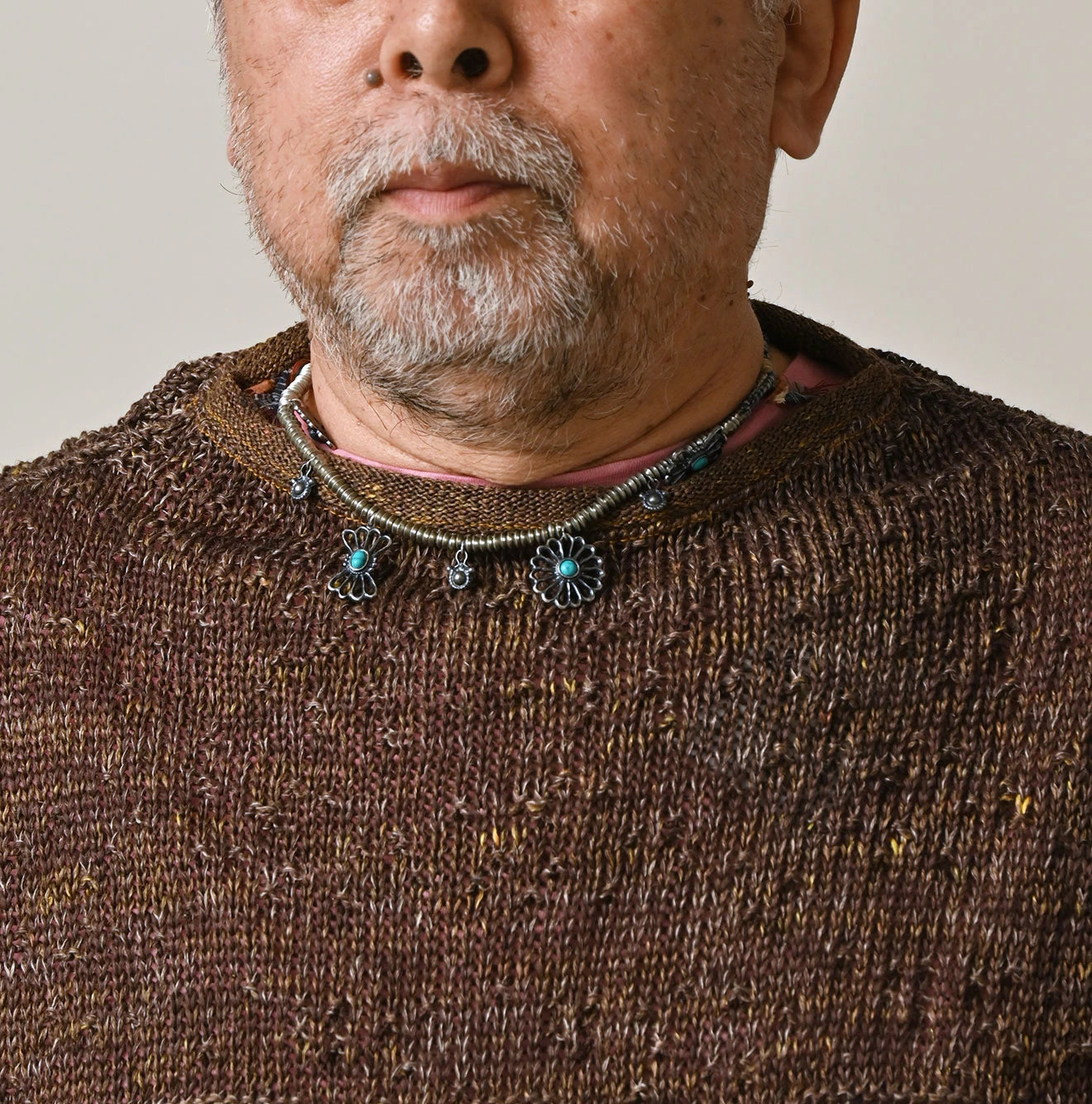 45R Linen Gima Patchwork Uma Sweater - Image 11