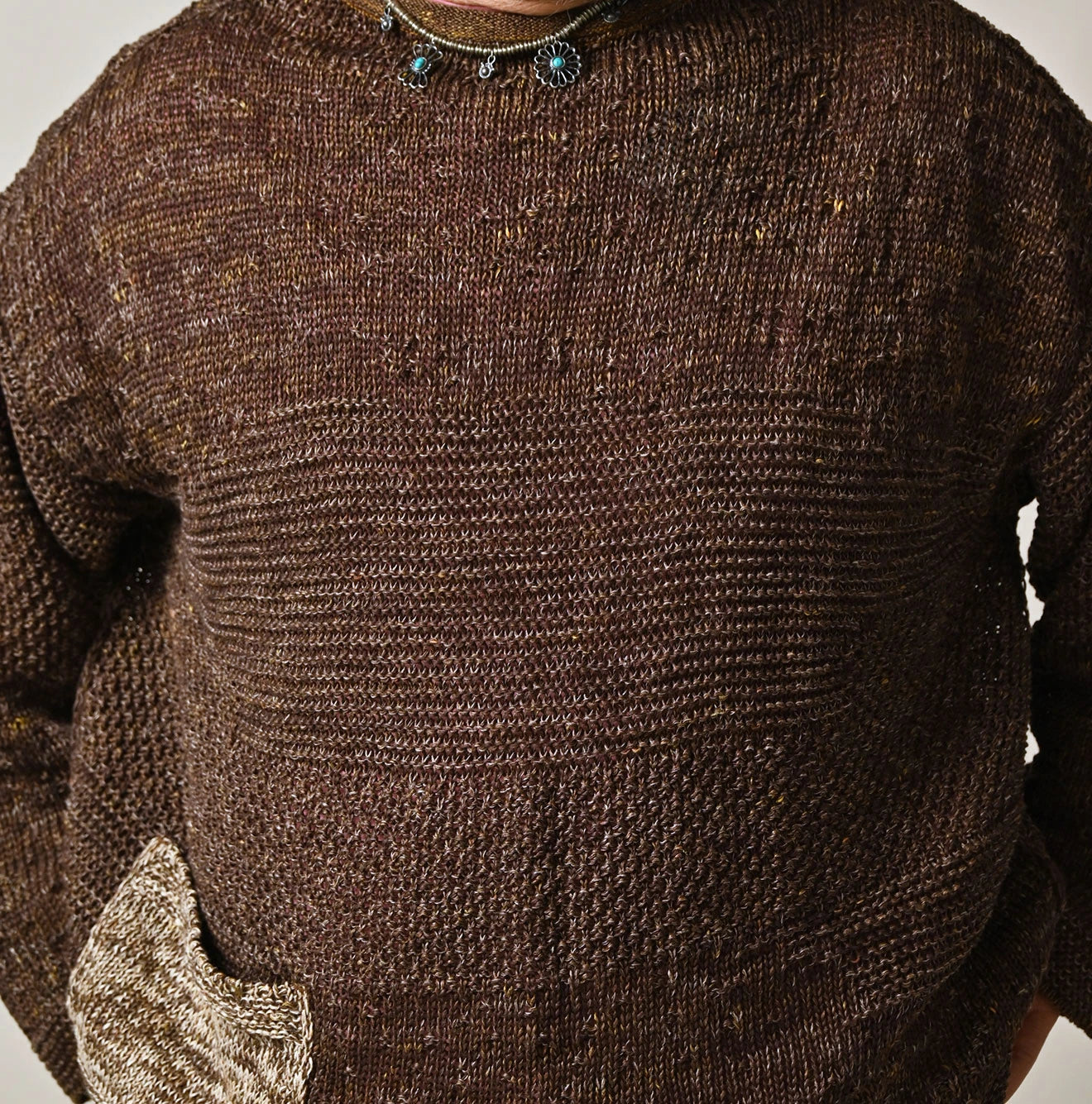 45R Linen Gima Patchwork Uma Sweater - Image 12