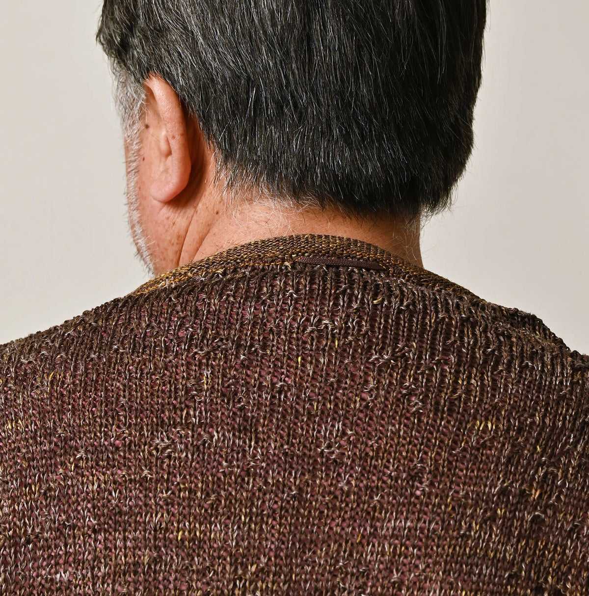 45R Linen Gima Patchwork Uma Sweater