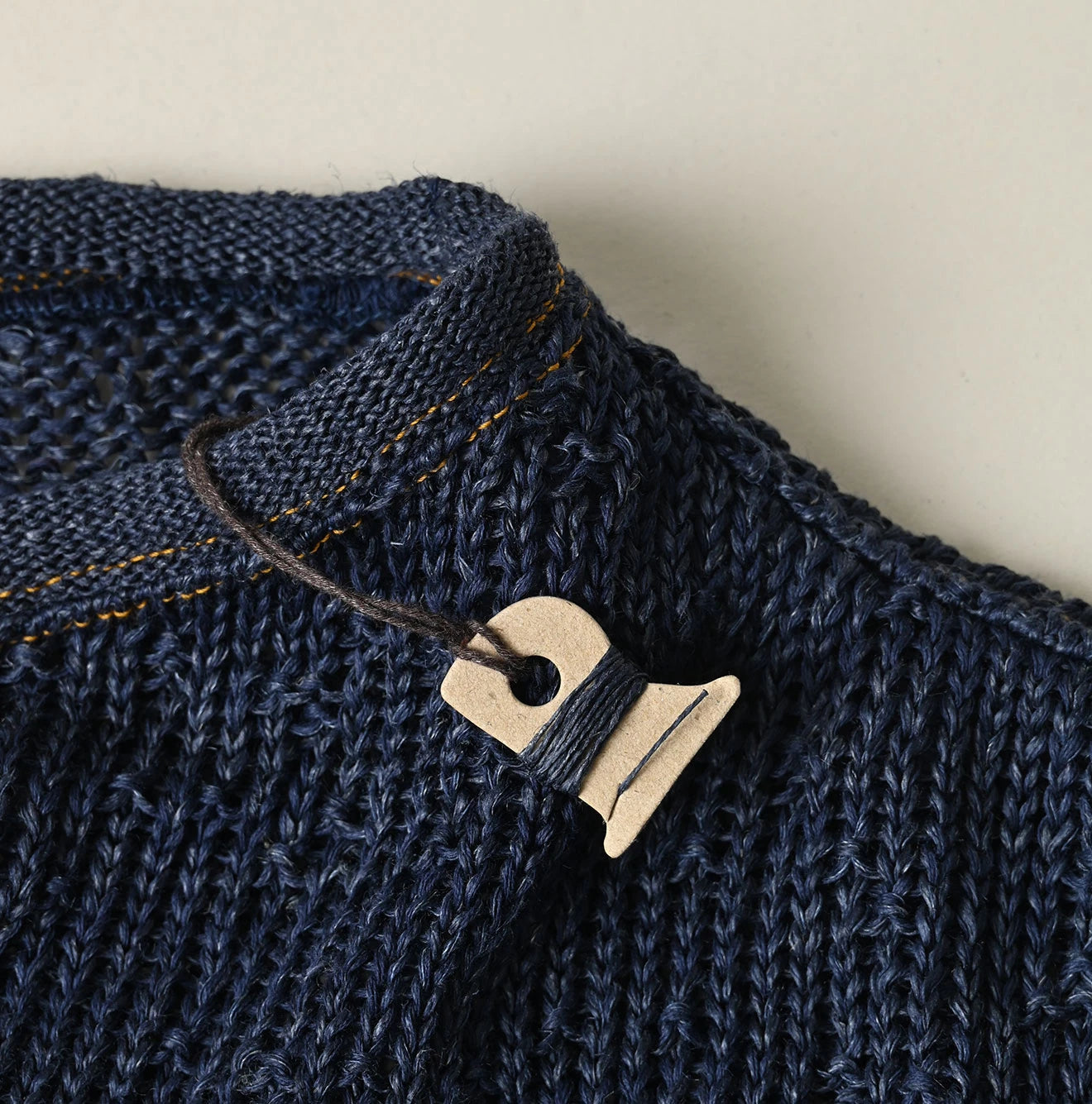 45R Linen Gima Patchwork Uma Sweater