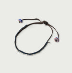 45R Antique Bead Leather Choker