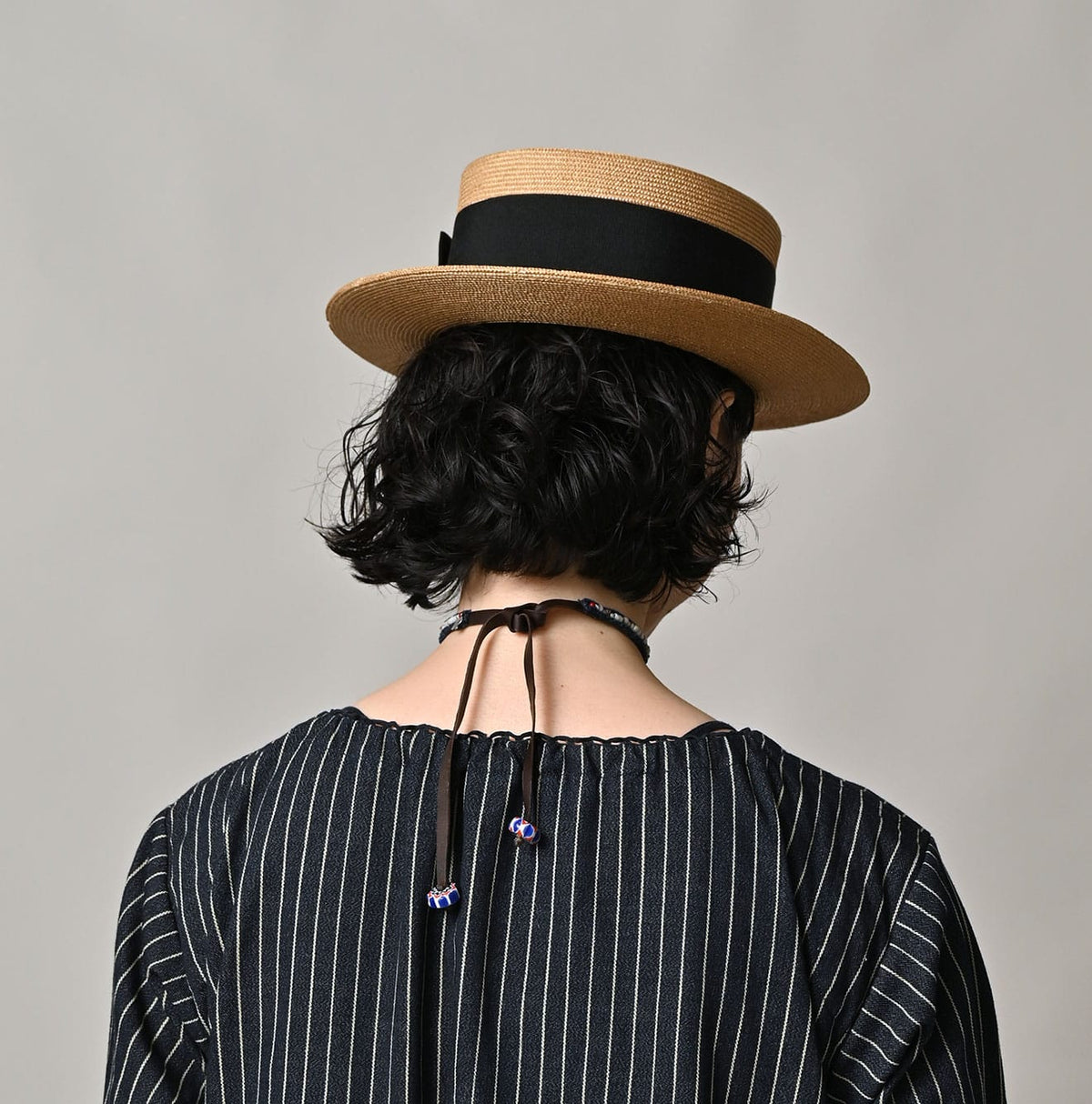 Antique Bead Leather Choker