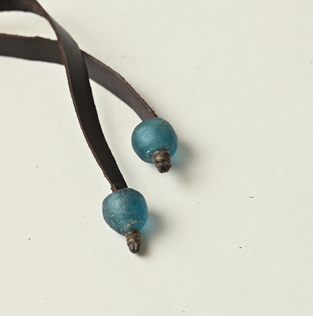 Glass Bead Leather Choker - Image 5