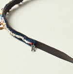 Glass Bead Leather Choker