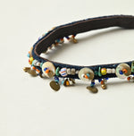 Glass Bead Leather Choker