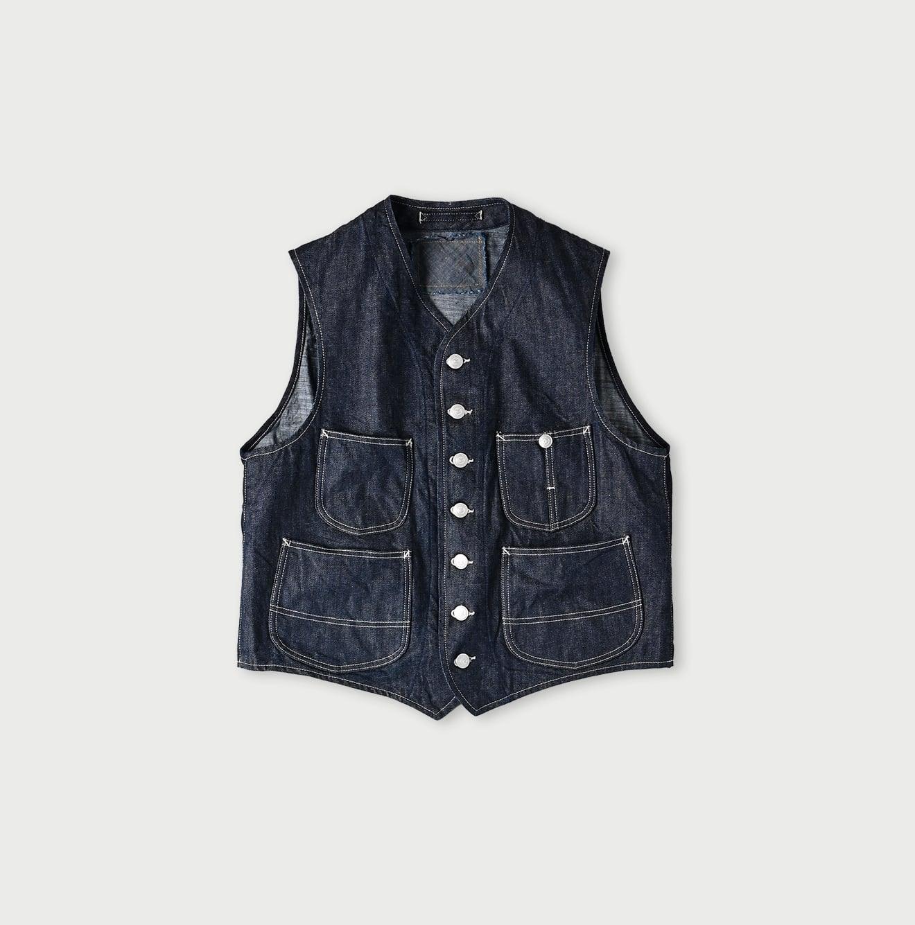 Rye Mugi Denim 908 Working Vest - 45R by 45rpm studio